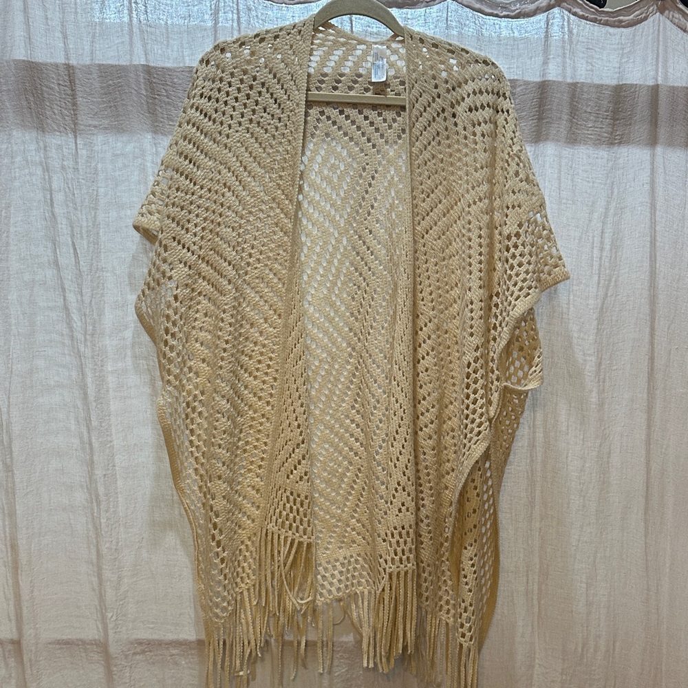 Chic Cream Women's Poncho